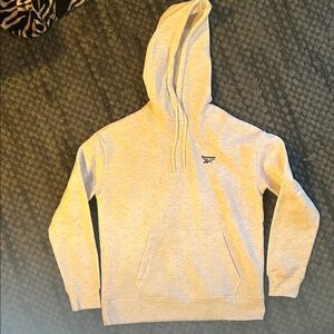Reebok Light Heather Gray Pullover Hoodie